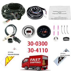 AEM 광대역 게이지 30-4110 30-0300 X-시리즈 AFR O2 UEGO 공기 연료 비율 게이지 키트 2 1/16