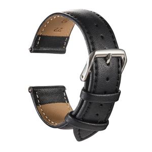 정품 가죽 시계 밴드 송아지 가죽 손목 시계 스트랩 교체 18mm 20mm 22mm 24mm 시계 액세서리 남성 여성 소프트 시계 밴드