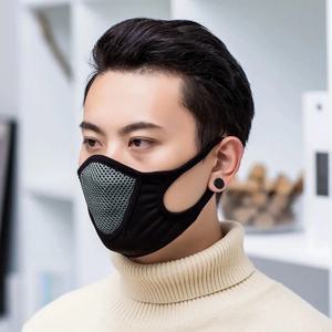 남자의 통기성 얼굴 마스크 블랙 메쉬 천 입 커버 성인 빨 수있는 재사용 가능한 3D 보호 얼굴 마스크 파티 장식