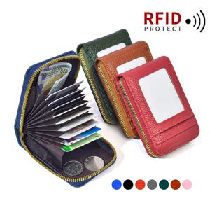 RFID 신용 카드 소지자 남여 지갑 은행 PU 가죽 방수 소형 지갑 머니 클립 디자이너 카드 소지자
