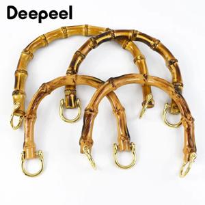 1Pc Deepeel 8/9/12/15cm U 자형 여성 가방 자연 핸들 대나무 지갑 프레임 키스 걸쇠 DIY 하드웨어 짠 액세서리