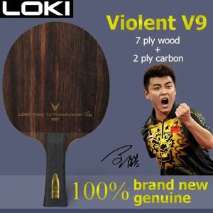 LOKI V9 탁구 블레이드 9 K9 플라이 우드 카본 폭력-9 OFF + 고속 좋은 제어 기능을 갖춘 전문 탁구 라켓 블레이드