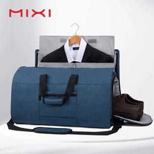 Mixi 다기능 컨버터블 의류 더플 백 정장 보관 가방 (신발 주머니 포함) 대용량 여행용 수하물 운반