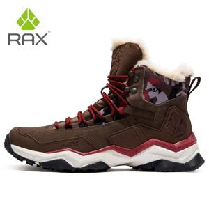 RAX 남성 하이킹 신발, 미드 탑 방수 야외 운동화, 가죽 트레킹 부츠, 트레일 캠핑 등산 사냥 스니커즈, 여성