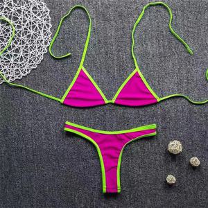 여름 수영복 여성 섹시한 비키니 세트 푸시 업 패딩 브래지어 끈 팬티 두 조각 수영복 비치웨어 수영복 여성 섹시한 수영복