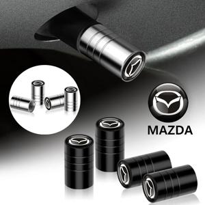 4pcs 금속 자동차 바퀴 타이어 밸브 스템 캡 커버 Mazda 2 3 5 6 Axela Atenza Speed ​​6 CX-3 CX-4 CX 5 CX-7 MS 용 자동차 액세서리