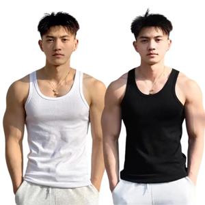 2024 새로운 남성 여름 경량 코튼 꽉 조끼 스포츠 캐주얼 가족 잠옷 야외 꽉 탑 통기성 빠른 건조 조끼