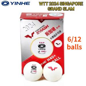 원래 Yinhe WTT 탁구 공 2024 싱가포르 그랜드 슬램 탁구 공 솔기 H40 + ABS 신소재 탁구 공