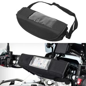 가와사키 용 스즈키 용 BMW R1200GS R 1250GS 용 터치 스크린 전화 보관 가방이있는 범용 오토바이 핸들 바 가방