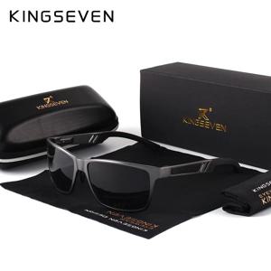 KINGSEVEN 알루미늄 스퀘어 남성/여성 편광 코팅 거울 선글라스남성용 안경 선글라스