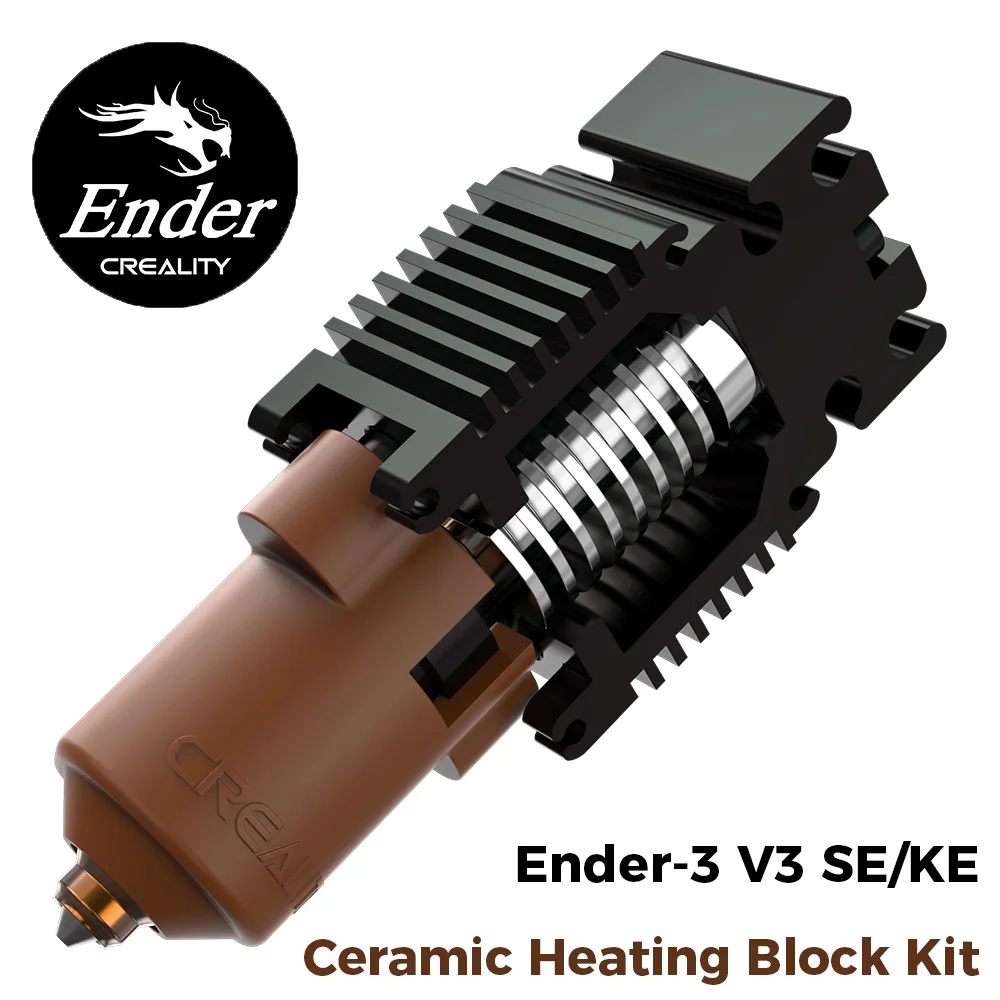 Creality 공식 오리지널 Ender-3 V3 SE/KE 세라믹 가열 블록 키트-60W 0.4mm 퀵 스왑 노즐 키트 3d 프린터 액세서리