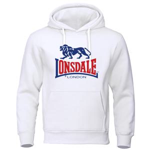 Lonsdale London 패션 여성은 가을/겨울 라운드 넥 후드 티 프린트 캐주얼 루즈 여성 긴팔입니다
