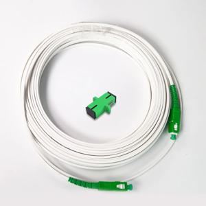 실내 섬유 드롭 케이블 광학 패치 코드 FTTH SC/APC에서 SC/APC 단일 모드 광섬유 케이블(흰색 와이어 포함) 도매