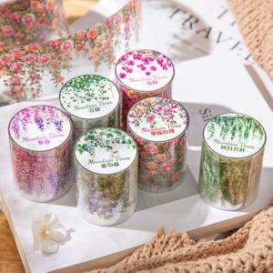 DIY 장식 접착 테이프, 일본 산 가지와 덩굴, 와시 마스킹 테이프, 문구 스티커, 1 개