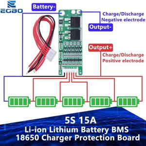EGBO 1PCS 5S 15A 리튬 이온 리튬 배터리 BMS 18650 충전기 보호 보드 18V 21V 셀 보호 회로