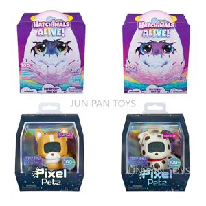 Pufficorn MGA 픽셀 Petz Dalmatian Corgi Hatchimals 살아있는 미스터리 해치 서프라이즈 봉제 전자 인터랙티브 어린이 장난감, 소년 선물