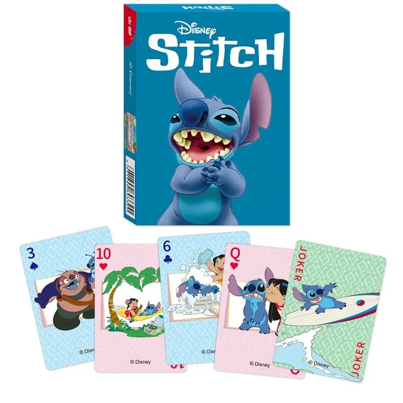 디즈니 스티치 포커 Lots-o'-Huggin' Bear 카드 놀이 카드 놀이 포커 실내 가족 엔터테인먼트 보드 게임
