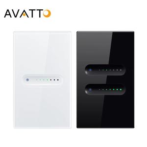 AVATTO Tuya WiFi/ZigBee 1/2 Gang 조광기 전등 스위치 터치 패널 APP 원격 제어 Alexa Google 홈용 스마트 조광기 스위치