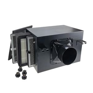 신선한 공기 흡입 인라인 필터 박스, 사전 필터, 활성탄 및 HEPA 필터, HVAC 시스템용, 신선한 공기 흡입