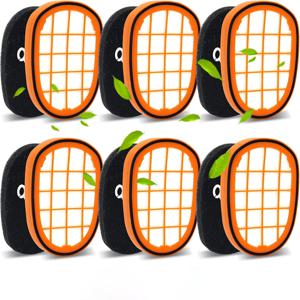 필립스 SpeedPro Max Aqua 휴대용 진공 청소기 FC6812 FC6813 FC6822 FC5005/01 교체 필터용 필터 6팩