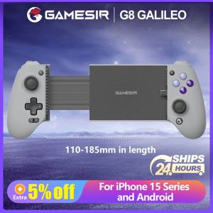 GameSir G8 갈릴레오 핸드폰 게임 패드 게임 컨트롤러, 홀 효과 조이스틱, 아이폰 15 안드로이드 휴대폰 클라우드 게임용