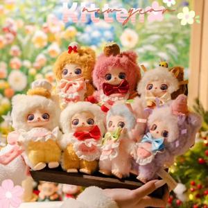 아기 세 Anabel V4 디저트 요리사 새끼 고양이 시리즈 블라인드 박스 귀여운 장식품 인형 봉제 인형 펜던트 휴일 생일 선물