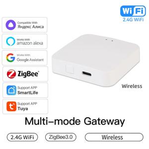 Tuya Zigbee 3.0 게이트웨이 허브 스마트 홈 무선 브리지 스마트 라이프 APP 원격 제어 자동화 장치는 Alexa Google과 함께 작동합니다.