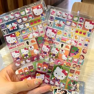 1pc 만화 Kawaii 헬로 키티 부드러운 고무 DIY 수제 스티커 스티커 귀여운 소녀 전화 케이스 워터 컵 장식 스티커 선물