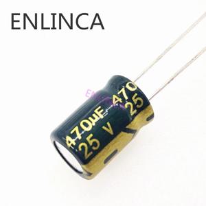 30 개/몫 T10 25V 470 미크로포맷 낮은 ESR/임피던스 고주파 알루미늄 전해 콘덴서 크기 8*12 470UF25V 20%