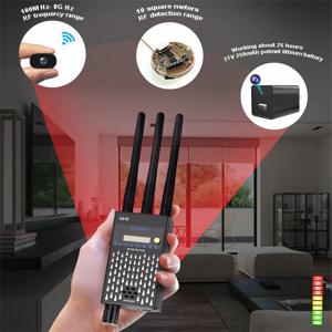 강력한 간섭 방지 GSM GPS 도청 방지 RF 신호 감지기, 경고음 스위퍼, 스파이 카메라 감지 장치 스캐너