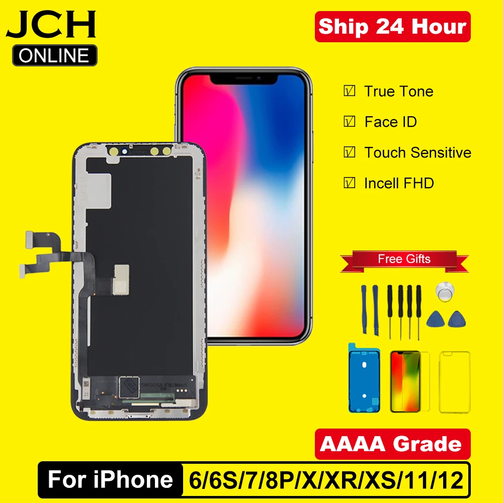 AAAA 등급 iPhone 6 6S 7 8 Plus X XR XS MAX 11 LCD iPhone 12 13 PRO 디스플레이 용 완벽한 3D 터치 스크린 디지타이저 어셈블리