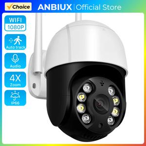 1080P PTZ Wifi IP 카메라 야외 4X 디지털 줌 AI 인간 감지 무선 카메라 H.265 P2P 오디오 2MP 3MP 보안 CCTV 카메라
