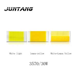 30W 고휘도 LED 자동차 조명 CSP3570 화이트+레몬 옐로우 듀얼 컬러 세라믹 비즈 9-10V