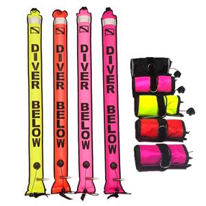 Dive1.5 M * 1.5M 부표 스쿠버 다이빙 SMB 표면 신호 마커, 팽창하는 세 가지 방법, 부이 액세서리, 드롭 배송