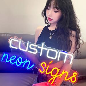 사용자 정의 이름 LED 네온 사인 Led 라이트 웨딩 파티 생일 맞춤형 네온 사인 뷰티 살롱 룸 장식 바 카페 네온 불빛