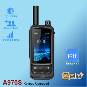 ANYSECU 4G 네트워크 라디오 A970S 안드로이드 9.0 LTE PTT POC 워키 토키 휴대 전화 Zello Real-ptt pocstar과 호환 가능