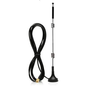 12dBi WIFI 안테나 2.4G / 5.8G 듀얼 밴드 마그네틱베이스 안테나 SMA Male, 라우터 카메라 신호 부스터 용 1.5M 3M 케이블 포함