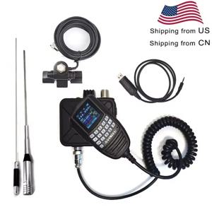 ANYSECU WP-9900 양방향 라디오 KT-WP12 VOX DTMF 미니 워키토키, 25W FM 라디오, UV 듀얼 밴드, 136-174 및 400-480MHz, 트라이 디스플레이