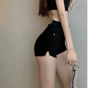 Feynzz 캐주얼 블루 데님 반바지 여성 섹시한 하이 웨스트 버튼 포켓 슬림 피트 반바지 2021 Summer Beach Street Jeans Shorts