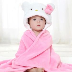 애니메이션 아기 목욕 가운 목욕 담요 귀여운 헬로 키티 스티치 미니 마우스 만화 모양 어린이 키즈 후드 망토 드롭 쇼핑