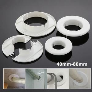 1pc 플라스틱 에어컨 파이프 벽 장식 커버 케이블 항목 케이블 통로 40mm 50mm 55mm 60mm 70mm 80mm 구멍 커버