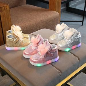 어린이 Led 운동화 소녀 소녀를위한 빛나는 어린이 신발 빛나는 소녀 운동화 백라이트 단독 아기 키즈 신발