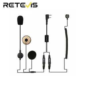 오토바이 헬멧 헤드셋 2Pin 손가락 PTT 듀얼 스피커 Quansheng UV K5 UV K6 UVK58 용 Baofeng UV-5R 용 워키 토키 이어폰