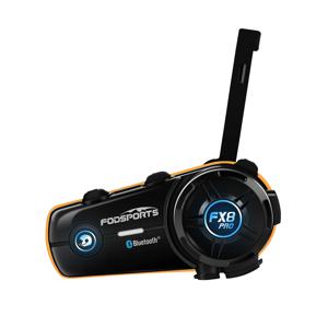 Fodsports FX8 Pro 헬멧 헤드셋 오토바이 블루투스 헬멧 인터콤, 8 라이더, 인터콤 및 동시에 음악 듣기, FM
