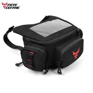 전면 오토바이 가방 터치 스크린 방수 사이클링 네비게이션 핸들 바 보관 허리 가방 Vespa 150 TMAX 530 560 GTS250