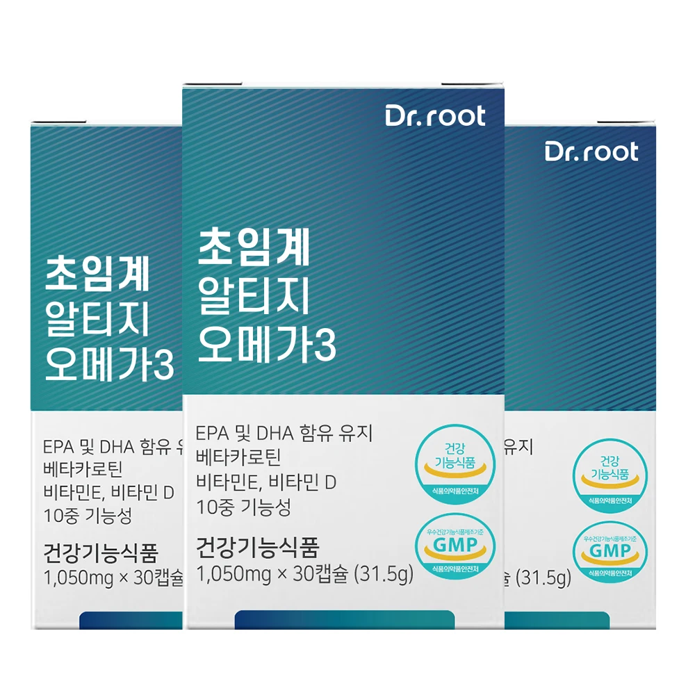 10중기능성 저온 초임계 알티지 rTG 오메가3 3박스 식물성캡슐 베타카로틴 비타민D 비타민E