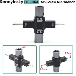 편도 1.5mm/2.0mm 베어링 도구가 내장된 M5 나사 너트 렌치 RC FPV 레이싱 드론용 스크루드라이버 릴리스 프로펠러 모터