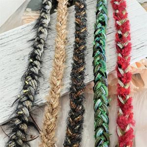 DIY 수제 트위드 의류, 레이스 체인 액세서리, 코트 장식 리본, 양모 뜨게 튀김 반죽 트위스트 브레이드 사이드 포켓, 신제품