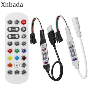 WS2811 WS2812B SK6812 RGBIC 스마트 LED 컨트롤러 2.4G 원격 블루투스 APP 제어 WS2812 RGB 픽셀 Led 스트립 빛 DC5-24V