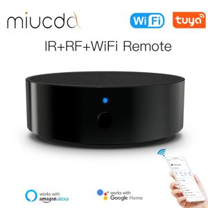 MIUCDA Tuya WiFi 스마트 RF IR 원격 제어, 범용 원격 컨트롤러는 모든 가전 제품 및 Alexa Google 홈을 지원합니다.